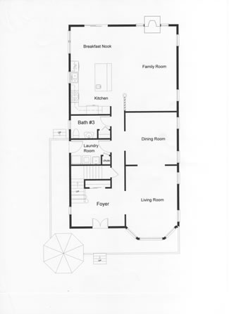 Open floor plan for easy living in this custom designed modular home. Large open kitchen, center island, breakfast nook, family room, living and dining room. Laundry room with side entry. 